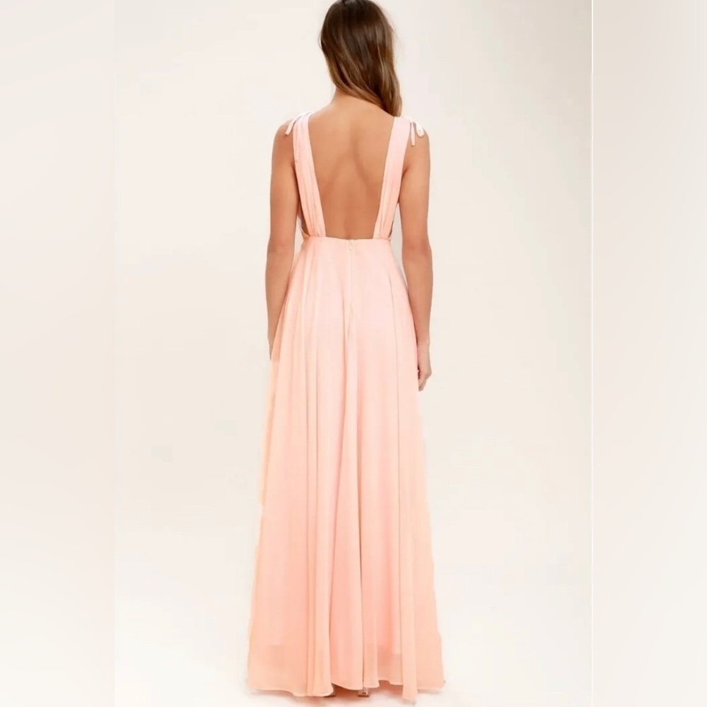 NWT Lulus Dance the Night Away Size S Blush Dress - Picture 2 of 10